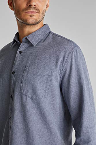 ESPRIT 090EE2F304 Camicia, 404/Navy 5, M Uomo