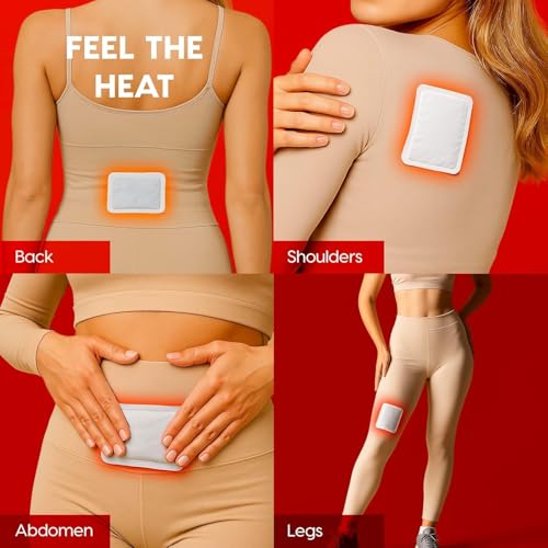 Image of FLYNGO Hand Warmers (Pack of 20 Pcs), Air-Activated Self Heating Body Warmer Patch, Long-Lasting Heat, Safe, Natural & Disposable Heat Packs for Winter, Travel, Camping, Trekking, Outdoor (10 Pair)