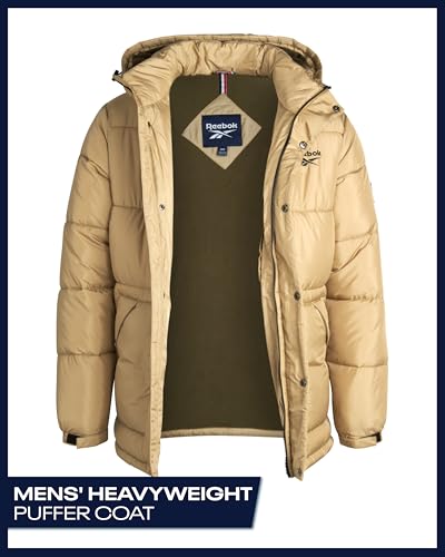 Reebok Mens Winter Jacket - Heavyweight Insulated Mens Winter Coat - Wind Water Resistant Quilted Puffer Jackets for Men2