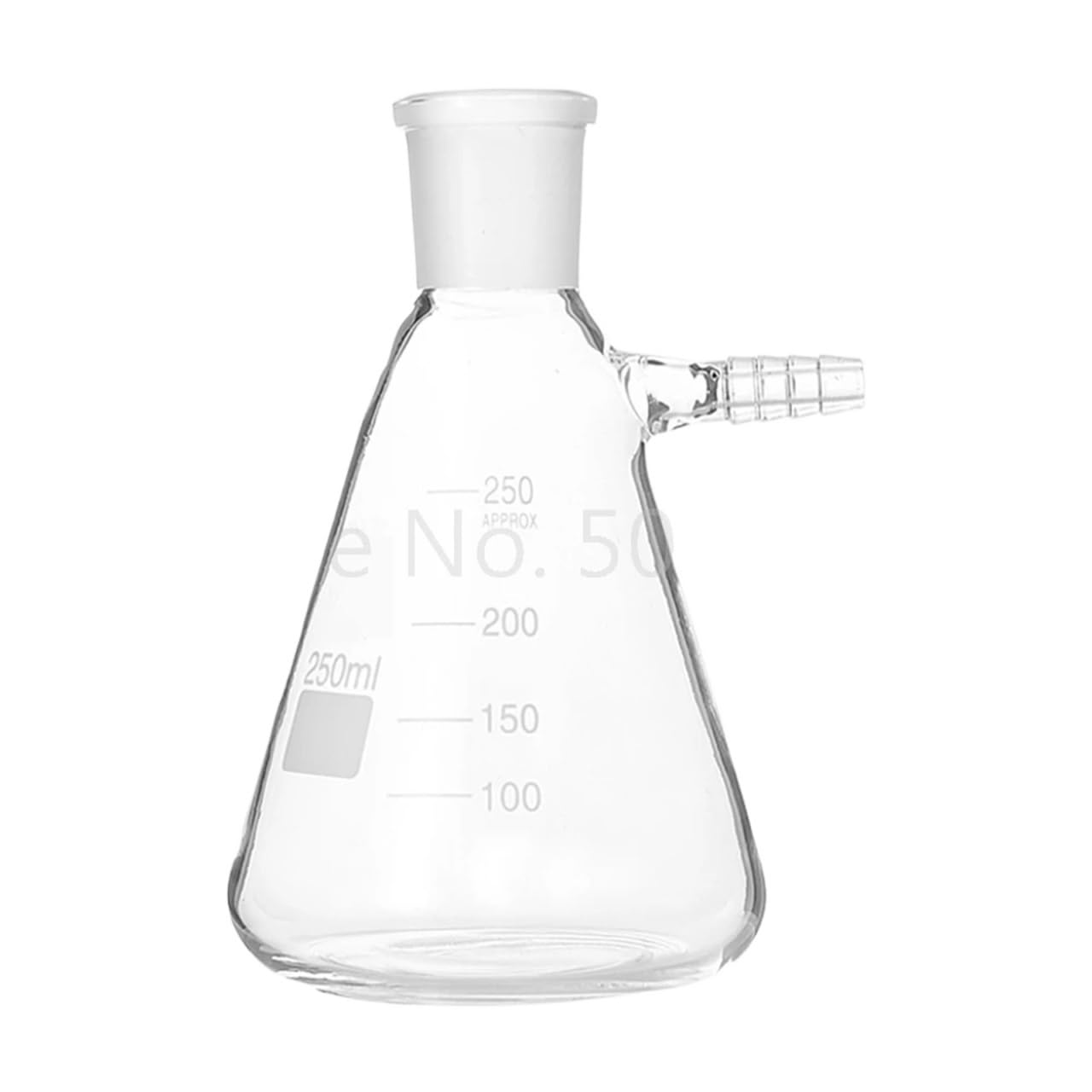Botella para reactivos de Laboratorio, 1 matraz de succión con Boca de filtración de Vidrio de 50 ml a 2000 ml.(250ml caliber24)