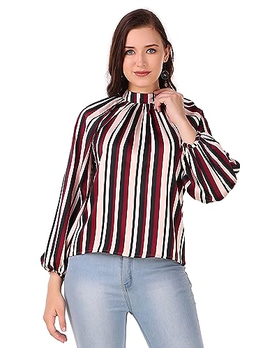 Image of BoheeWohee Women's Full Sleeves Casual Satin Top