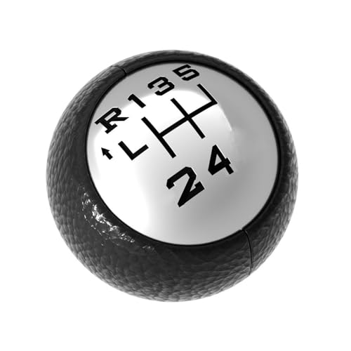 OBEST Peugeot 5 Vitesses Pommeau de Levier de Vitesse, Universel 5+R Pommeau Marche Arrière pour Peugeot, Manuelle Levier de Voiture pour Peugeot 307 308 3008...