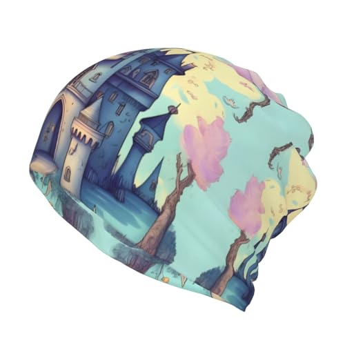 Saturn Jupiter Earth Patterned Elastic Turban hat - Suitable for Yoga, Fitness, Cycling and Leisure Home