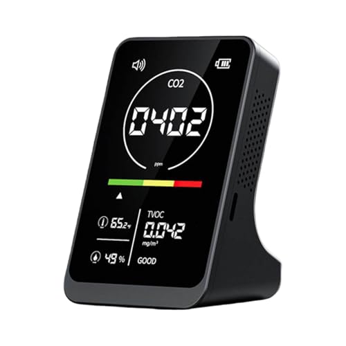 Monitor de CO2 contra el aire cargado medidor de TVOC y humedad con alarma de aviso 2