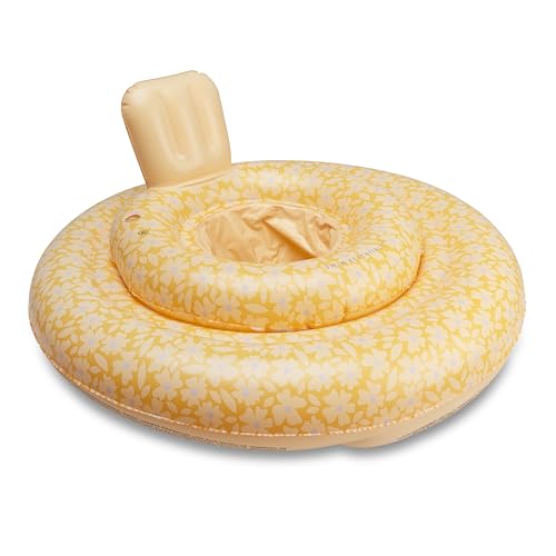 Bouée bébé jaune Swim Essentials 0-1 ans à imprimé floral pour piscine