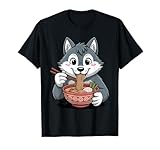 Photo Gallery carino husky mangiare ramen giapponese kawaii dog noodles maglietta Photo Gallery carino husky mangiare ramen giapponese kawaii dog noodles maglietta