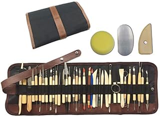 Wartoon 38Pack Sculpting Tools with Reusable Pouch for Polymer Clay Pottery Ceramic Art Craft