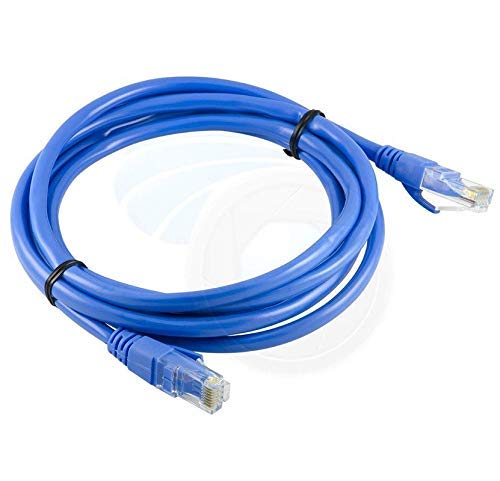 Image of ATEVON 20M CAT5 /CAT5e High-Speed Ethernet LAN Cable - RJ45 Network Patch Cord for PC, Laptop, Router, Modem & Switch - Blue