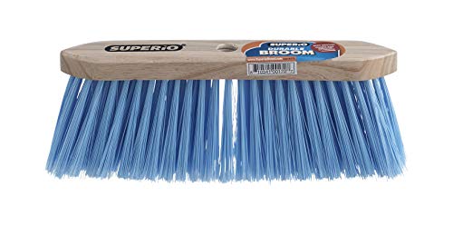 Broom Refill Head for Kitchen and Home Broom - Heavy Duty Household Broom Easy Sweeping Dust and Wisp Floors and Corners (Blue- Synthetic)