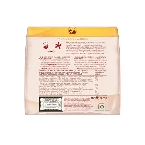 Senseo Pads Café Latte Vanilla, 5 x 8 Getränke, 40 Kaffeepads