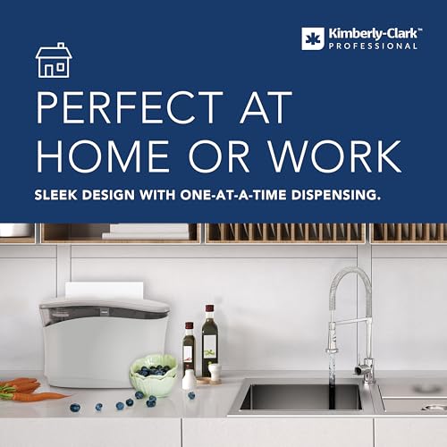 Image of Kimberly-Clark Professional Countertop Folded Paper Towel Dispenser (55760) | Space-Saving Design, Perfect for Home & Office, Compatible with select Scott and Kleenex Folded Towels
