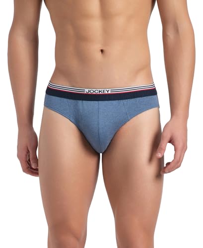 Image of Jockey US49 Men Super Combed Cotton Solid Brief with Ultrasoft Waistband