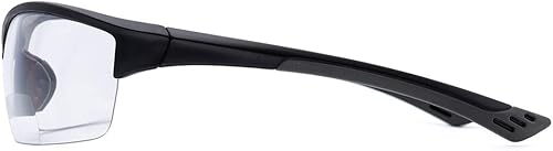 Miniatura 3 de VITENZI Gafas de seguridad bifocales con lectores envolventes para deporte, aumento de seguridad, protección de lectura, Terni