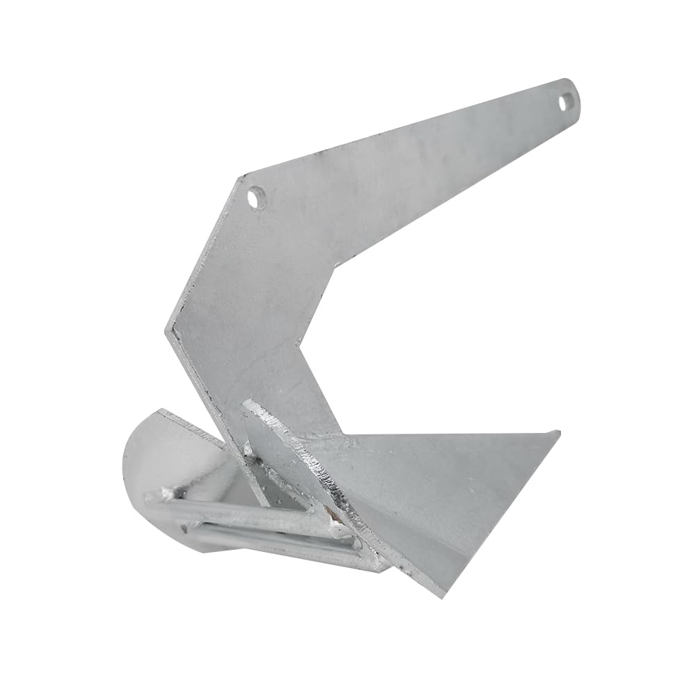ISURE MARINE Ancre de bateau en acier galvanisé à chaud 22lb/10kg Delta Anchor Triangle Charrue Ancre