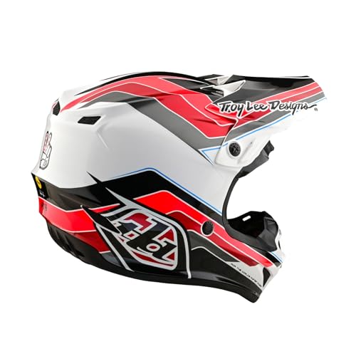 Troy Lee Designs SE4 Polyacrylite Adult Motocross Off-Road Dirt Bike Helmet with MIPS, Block, Charcoal / Red, Medium by Troy Lee Designs - Image 4