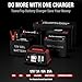 TowerTop 25A Max Pro Battery Charger: 12V Fully Automatic Smart Trickle Charger, Automotive Battery Maintainer with Engine Start, DC Supply, Winter Mode, Recondition,Desulfation, for Lead Acid/Lithium
