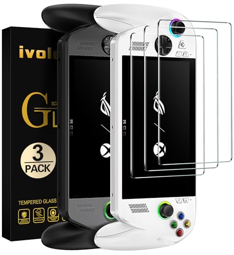 Image of ivoler 3 Pieces Tempered Glass for ROG Xbox Ally /ROG Xbox Ally X Handheld 2025, 9H Hardness Screen Protector, HD Clear, Anti-Scratch, Bubble-Free