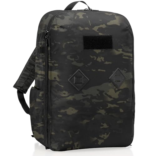 Xtreme Sight Line ~ Faraday Laptop Backpack Carry On ~ Signal Blocking Travel Backpack with RFID Protection Fits 16 Laptop with Removable Faraday Sleeve ~ 1000D Nylon/Spacer Mesh ~ Midnight MultiCam