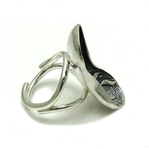 Bague en argent massif 925 avec taille ajustable modèle R001296