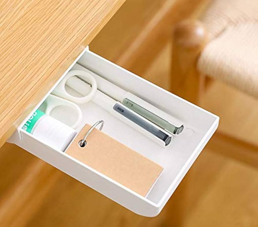 Amazon.co.jp: 引き出し隠し デスク下 収納ボックス 小物入れ