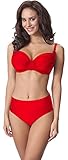 Merry Style Damen Bikini Set P61472W (Rot, Cup 80 I/Unterteil 40)