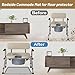 Bedside Commode Mat Bedside Toilet Mat with Raised Edge for Seniors Under Commode Chair Mat Non-Slip Recycle Commode Toilet Pad Silicone Mat for Portable Adults Potty 23.6