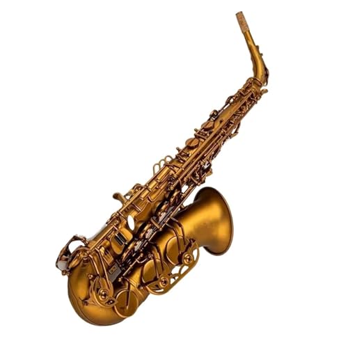 初心者用サックス Ebアルトサックス 真鍮ラッカーゴールドE木管楽器 ケースとマウスピースアクセサリー付き