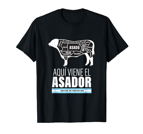 Aquí viene el asador, nacido en Argentina Camiseta