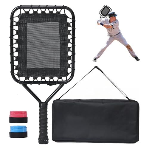 HolyElks Baseball Racket for Fly Balls, Fungo Racket Baseball/Softball Training, Training Equipment for Coaches and Parents, Help Players Practice Hitting Grounders and Pop Flies