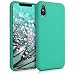 Produktbild kwmobile Hülle kompatibel mit Apple iPhone XS - Handyhülle gummiert - Handy Case in Türkis