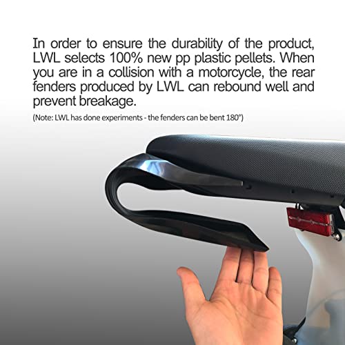 Lingqi Racing Modified Extended Longer Rear Fender Fit To Sur-Ron Light Bee X And S. Extra Long Dirt Pit Mudguards For Surron. #TOP3