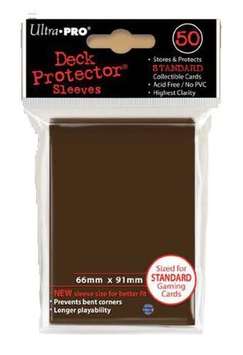 Image of Standard Sized Sleeves 50 Count Brown Ultra Pro Deck Protectors x3 by Ultra Pro