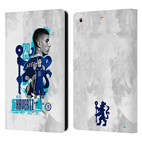 Head Case Designs Officially Licensed Chelsea Football Club Kai Havertz 2022/23 First Team Leather Book Flip Case Cover Compatible with Apple iPad Mini 1 / Mini 2 / Mini 3