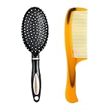^PEINES MULTIFUNCIÓN: El peine profesional está fabricado en nylon y es perfecto para hombres. Es un peine ligero y muy resistente para un uso prolongado. Las anchas púas atraviesan los nudos y se desenredan suavemente sin tirones. El peine de cola se puede utilizar para la limpieza del cepillo de pelo, desenredar, separar y peinar por detrás. También es un buen utensilio para dar forma y mantener un peinado elegante.