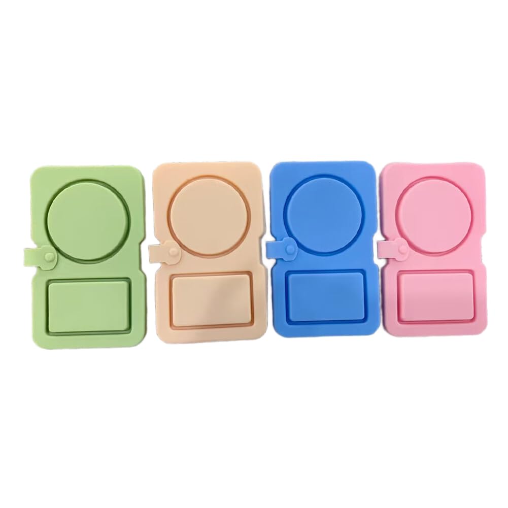 CTRLZS Compartment Snack Box with Lids, 4-Pack Reusable Containers in Silicone, Small Size Ideal for Travel& Picnic Storage