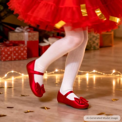 Image of Felix & Flora Toddler Flower Girl Dress Shoes Girl Ballet Flats Party School Shoes Wedding