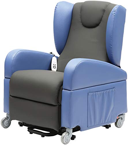 Image of Brookfield Dual Motor Rise & Recliner Chair. Wipe Clean PU Fabric in a Variety of Colours. Easy to use handset Controller. Removable arms for Side Transfer.