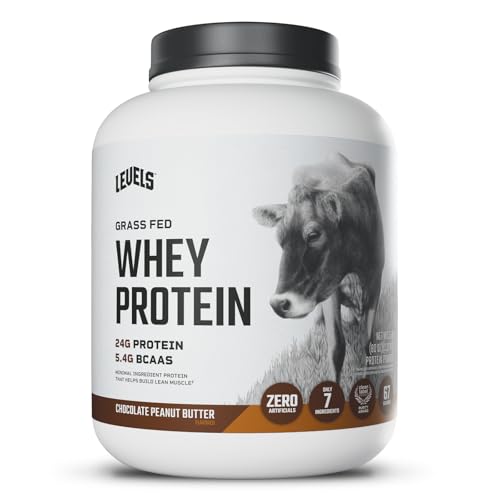 Best Protein Powders for Seniors Who Don’t Want to Bulk Up (2026 Guide) 13 Levels Grass Fed Whey Protein Powder, No Artificials, 24G of Protein, Chocolate Peanut Butter, 5LB