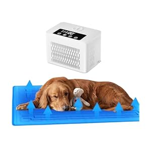 2025 Smart Dog Cooling Mat & Heating Pad 2-in-1 – XL 24”x17” Cooling Mat for Dogs & Cats with Auto Shutoff Timer Lock, Dual-Sided Washable Pet Cool Pad for Year-Round Comfort (59°F-113°F)