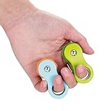 Yolscue 2 Pack Fidget Toy,Fidget Spinners Toy for Adults and Kids,Gifts Suitable for Children with Autism and ADHD,Quiet Office Desk Toy,Excellent for Relieving Stress and Anxiety Toys (Blue & Green)