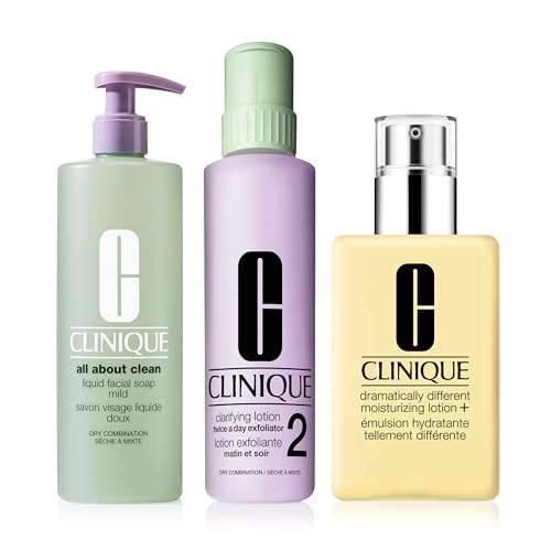 Clinique 3-Step All About Clean Liquid Face Soap, Clarifying Loti...
