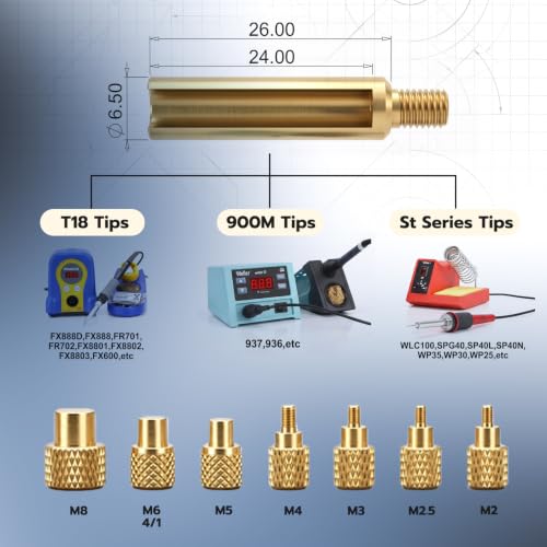 60W Soldering Iron Heat Set Insert Kit with 380PCS Brass Knurled Inserts - Image 4