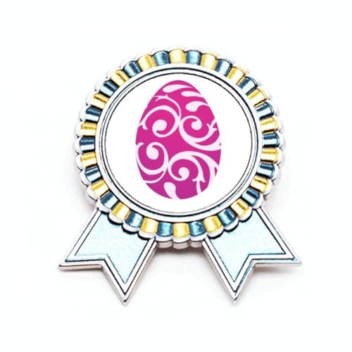 Broche œuf violet en métal M : ne perdez plus vos bijoux de Pâques