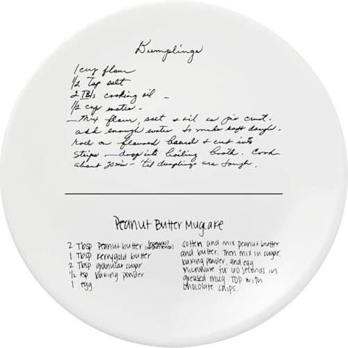 Personalized Custom Recipe Plate Handwritten Family Kitchen Durable Decorative Plate House Warming Present for New Home For Mom and Dad Grandma Recipes Heirloom on Dish Vintage Home Decor (8 Personalized Custom Recipe Plate Handwritten Family Kitchen Durable Decorative Plate House Warming Present for New Home For Mom and Dad Grandma Recipes Heirloom on Dish Vintage Home Decor (8