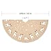 Costyleen Christmas Tree Skirt Holiday Decoations Xmas Tree Home Decor 43 inches Burlap Khaki Deer Pattern