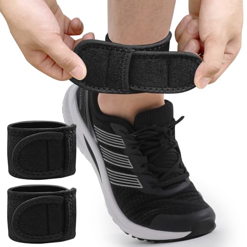 DR. GINTOP 2Pack Achilles Tendonitis Brace, Ankle Straps for Achilles Tendonitis Relief Sprains, Strains, Arthritis, Torn Tendons, Achilles Tendon Support for Running, Walking, Cycling, Hiking, Sports