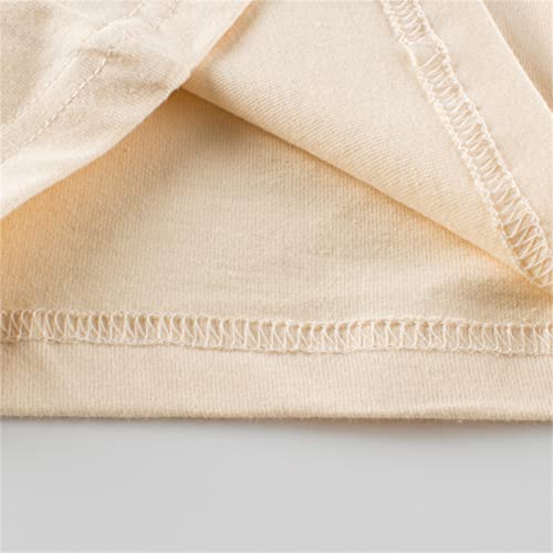 Camiseta de manga comprida com gola redonda e estampa de letras para crianças de 4 anos (B, 4 a 5 an