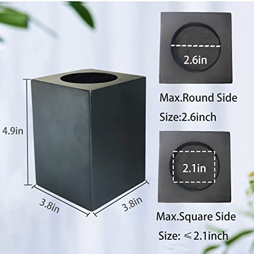 Kasiden Wood Bed Risers, Furniture Risers-Heights 4.5 Inch Heavy Duty Risers For Sofa, Table, Couch Chair, Supports Up To 6,000 Lbs,(Set Of 4 Riser Black) #TOP2