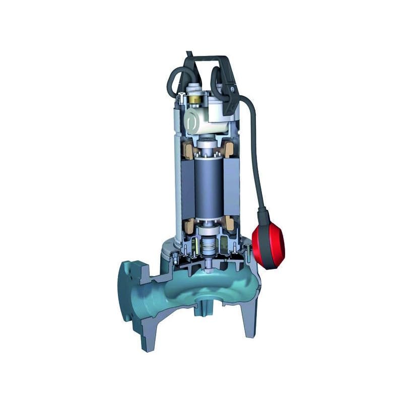 Pompe de relevage Calpeda GQSM5015 1,50 kW à roue vortex sortie verticale jusqu'à 36 m3/h monophasé 220V
