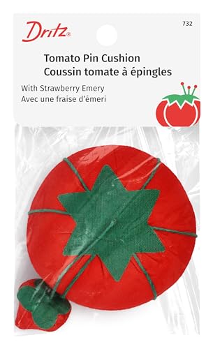 Dritz Tomato Pin Cushion, Red